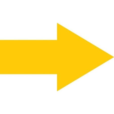 Accuform MAGNETIC SHAPES  ARROWS 1 12 X 2 12 MRB417MGYL MRB417MGYL